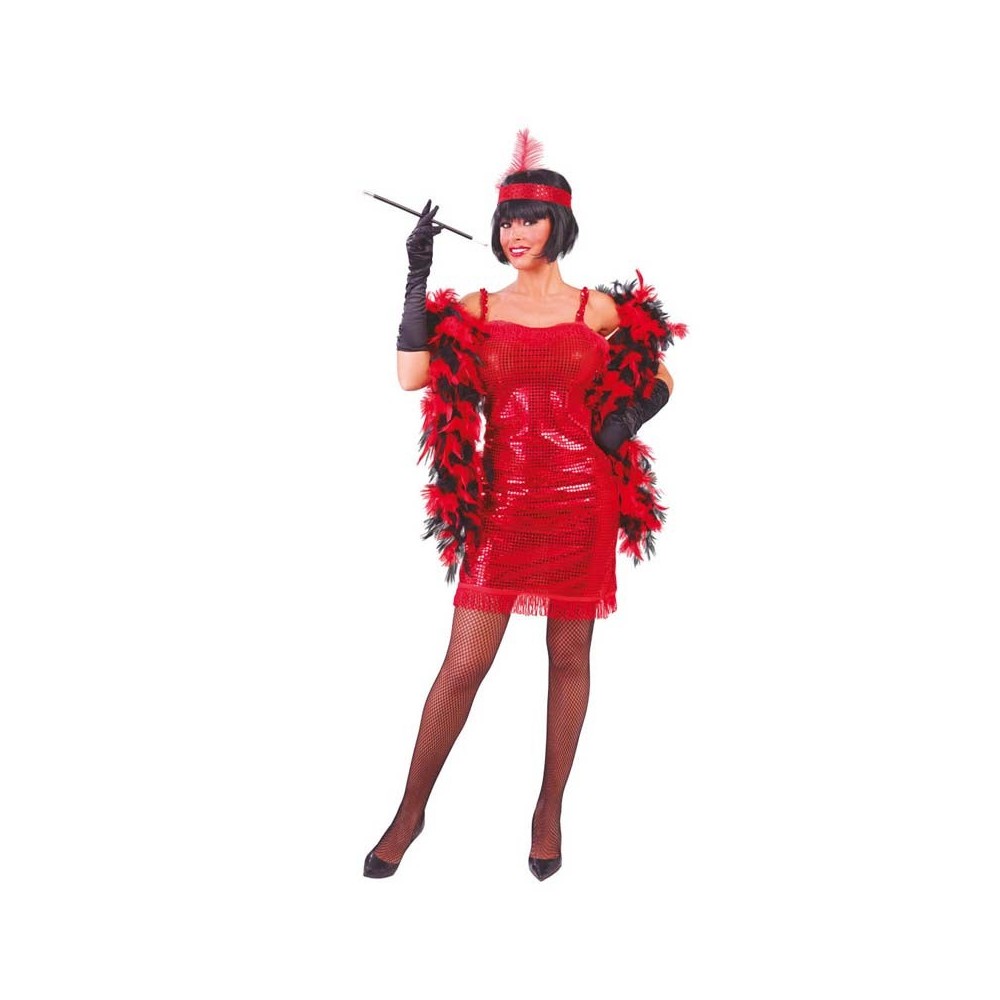 ▷ Disfraz de charleston rojo para adulto - Disfraces El Carrusel