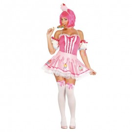 Disfraz de pastelito rosa