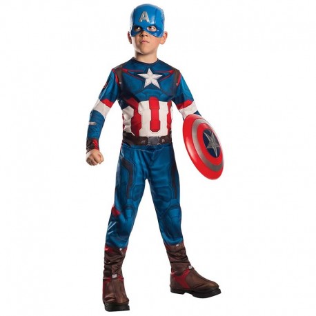 Disfraz de Capitan America de Lujo™ 4-6 años