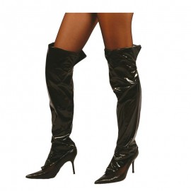 Polainas negras de vinilo