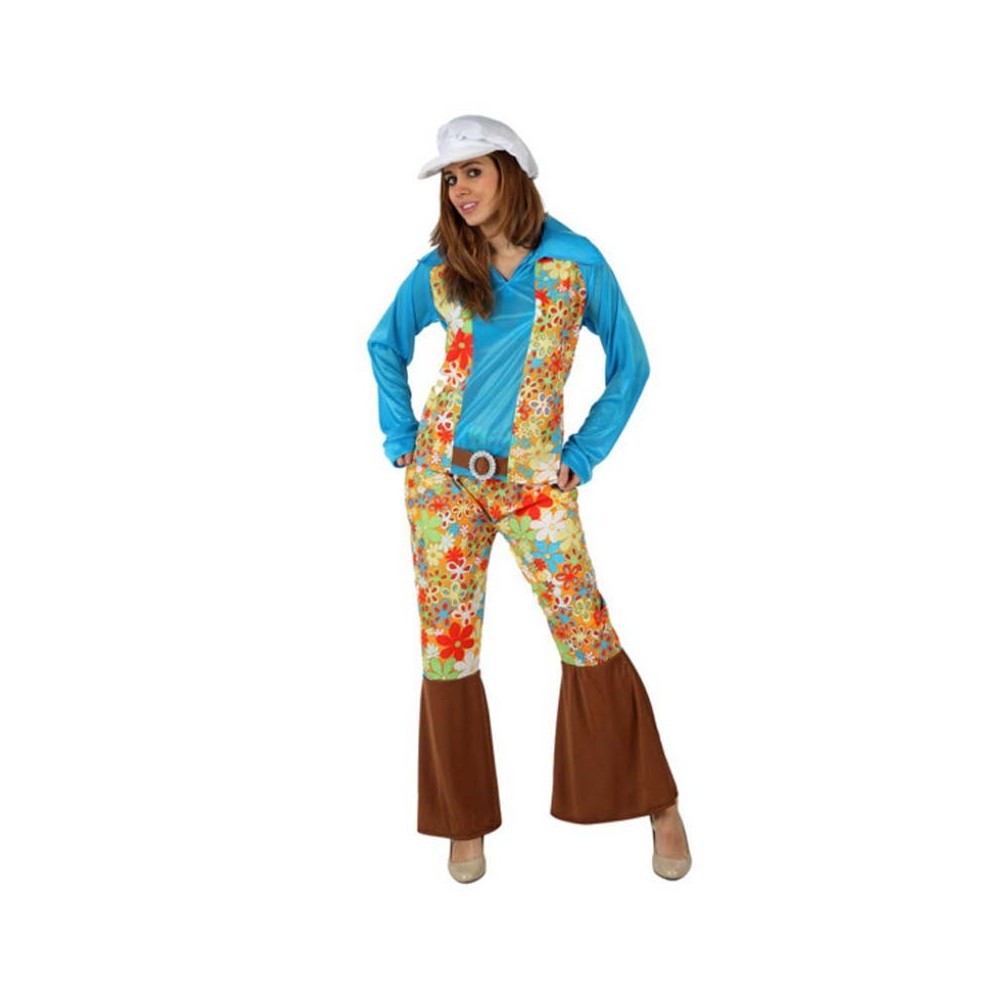 ▷ Disfraz de hippie chica flores para adulto - Disfraces El Carrusel