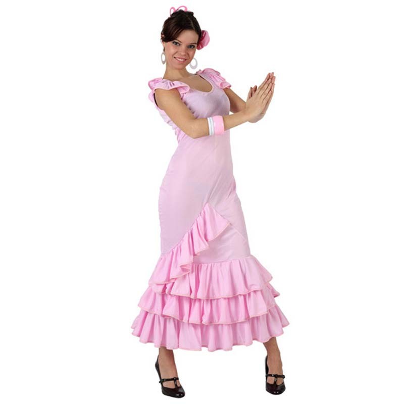 ▷ Disfraz de sevillana rosa para adulto - Disfraces El Carrusel