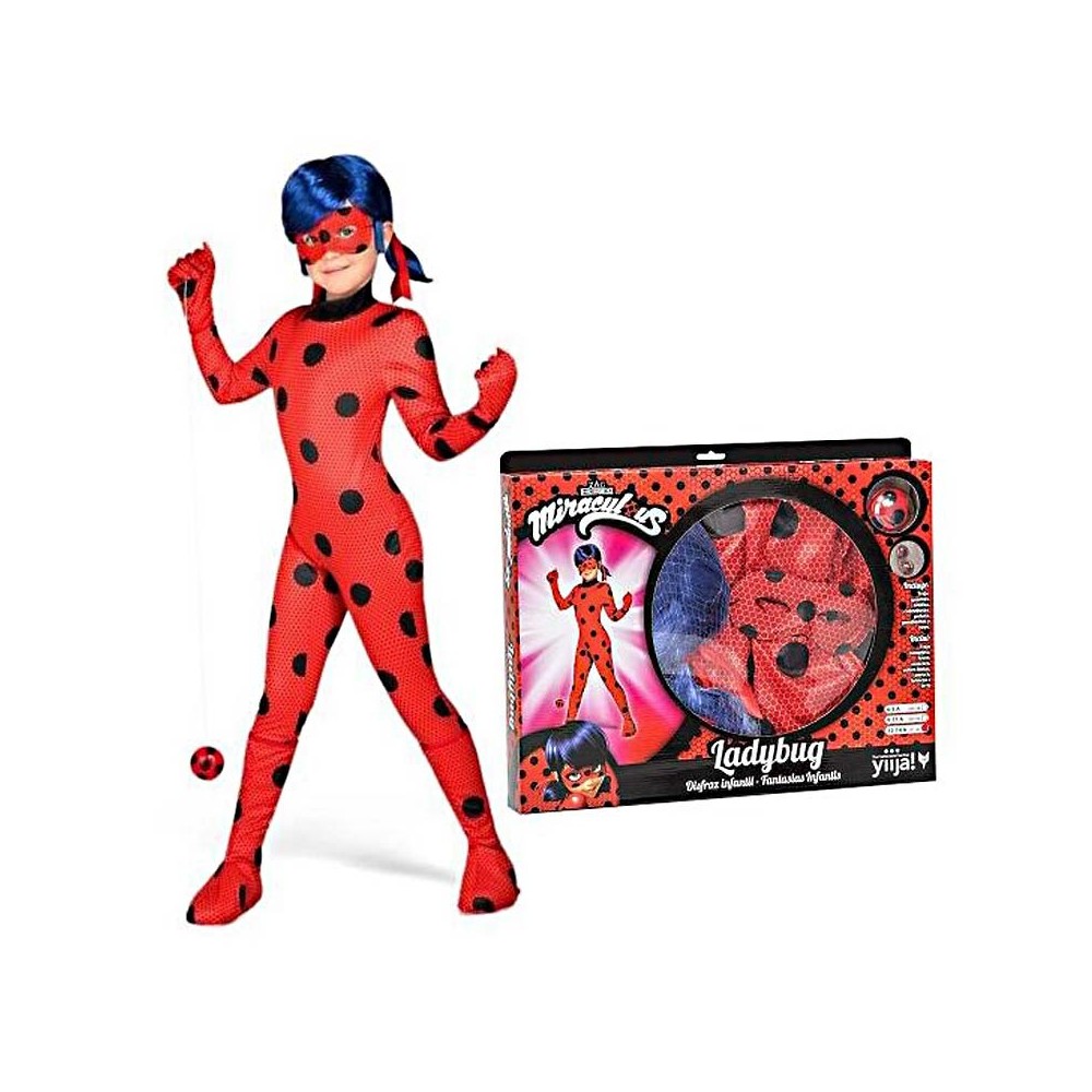 pasar por alto Fahrenheit Independiente ▷ Disfraz de Ladybug lujo en caja 9-11 años - Disfraces El Carrusel