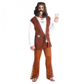 Disfraz de hippie marron