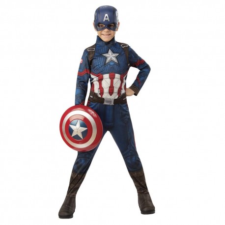 Disfraz de Capitan America™ con escudo 7-9 años