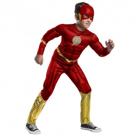 Disfraz de Flash™ musculoso 8-10 años