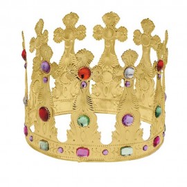 Corona metalica de rey mago
