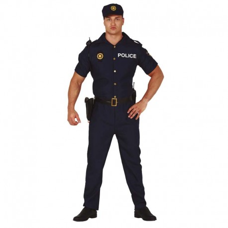Disfraz de policia manga corta