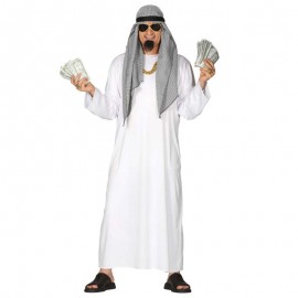 Disfraz de jeque del petroleo arabe