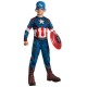 Disfraz de Capitan America de Lujo™ 8-10 años