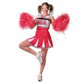 Disfraz de animadora cheerleader talla S