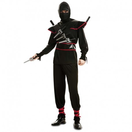 Funidelia  Disfraz de Ninja negro para hombre Ninja, Japón - Disfraz para  adultos y divertidos accesorios para Fiestas, Carnaval y Halloween - Talla  S - M - Negro : : Juguetes y juegos