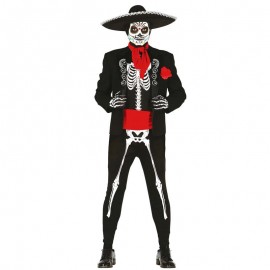 Disfraz de esqueleto mejicano