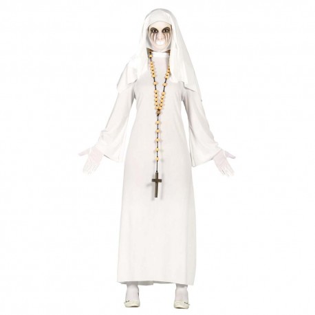Disfraz de monja blanca talla L