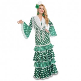Disfraz de flamenca verde talla S