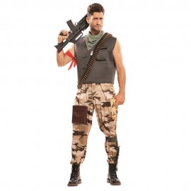 Disfraz de soldado Rambo tall M-L