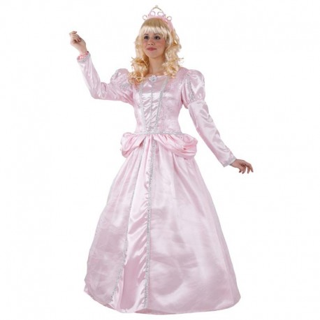 Disfraz de princesa de cuento rosa para adulto