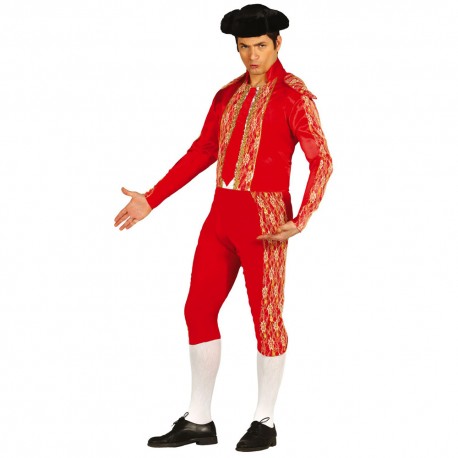 Disfraz de torero rojo talla L