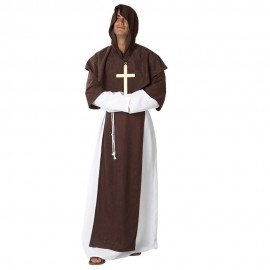 Disfraz de monje blanco extra