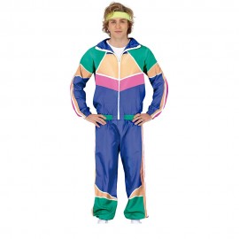 Disfraz chandal ochentero azulon chico talla XL
