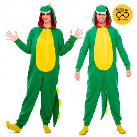 Disfraz de dinosaurio verde talla M/L