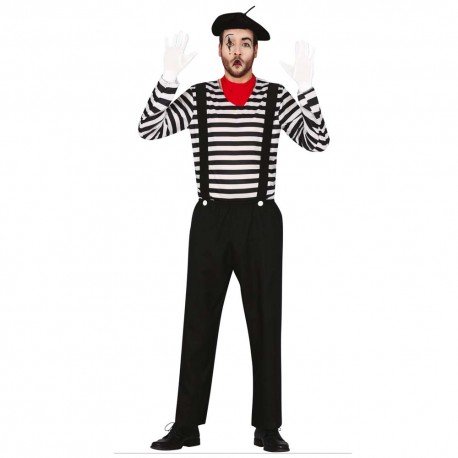 Disfraz de mimo para chico talla L