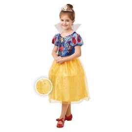 Disfraz de Blancanieves™ glitter 5-6 años
