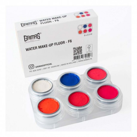 Paleta fluor 6 colores