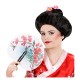 Peluca de Geisha con flores