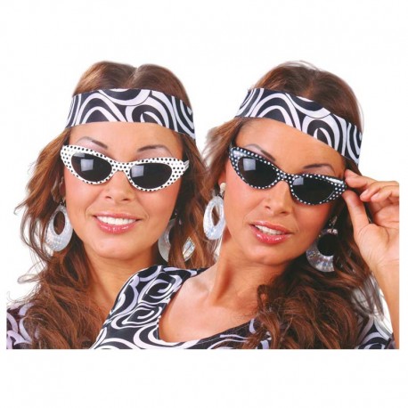 Gafas años 60 con lunares