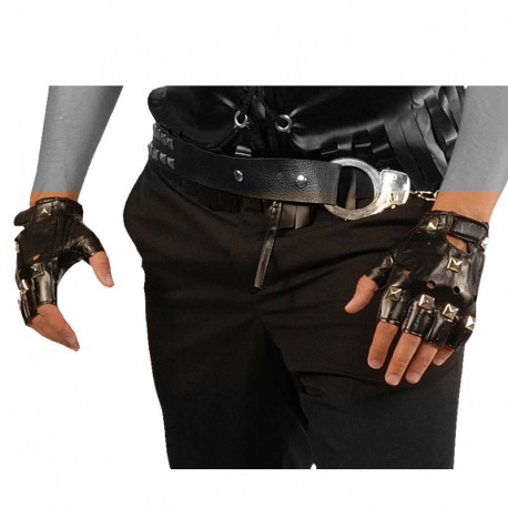 Guantes cortos con tachuelas