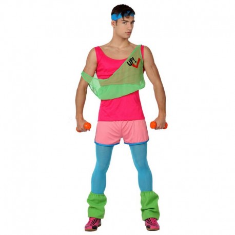 Derretido Hábil Chapoteo ▷ Disfraz de aerobic chico años 80 para adulto - Disfraces El Carrusel