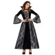 Disfraz de vampiresa gotica plateada talla L
