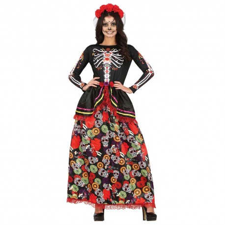 Disfraz de Catrina largo talla L