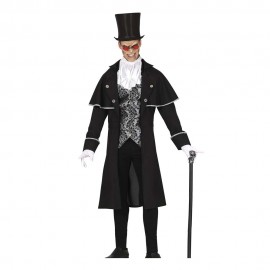 Disfraz de vampiro plateado talla L