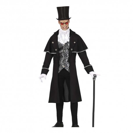 Disfraz de vampiro plateado talla L