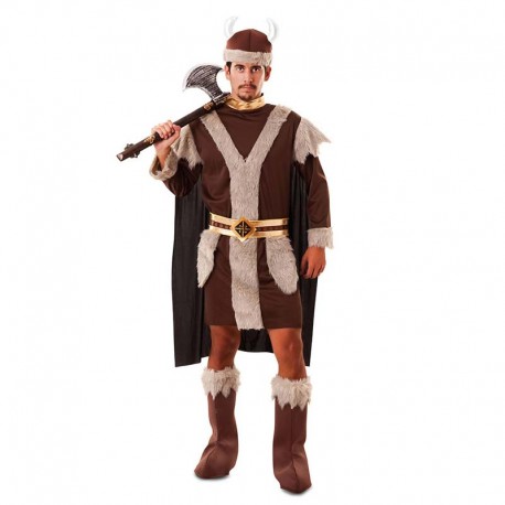 Disfraz de vikingo marron XXL