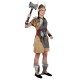 Disfraz de vikinga gris
