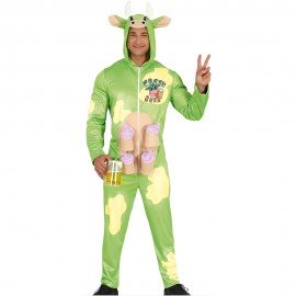 Disfraz de vaca cervecera talla L