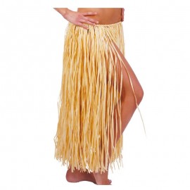 Falda hawaiana 75cm color paja