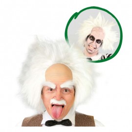 Peluca con calva de Einstein