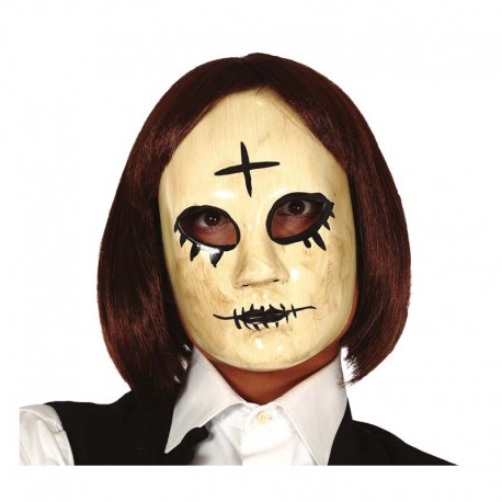 Mascara mujer con cruz