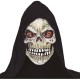 Mascara de esqueleto con capucha eco
