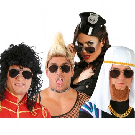 Gafas de policia negras