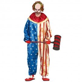 Disfraz de payaso siniestro USA talla L
