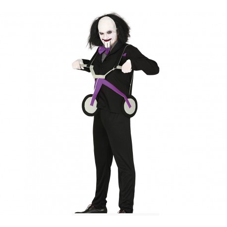 Disfraz de Saw con triciclo talla L