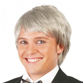 Peluca de Galan gris