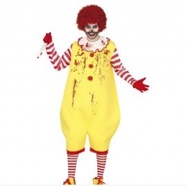 Disfraz de crazy payaso burger talla L