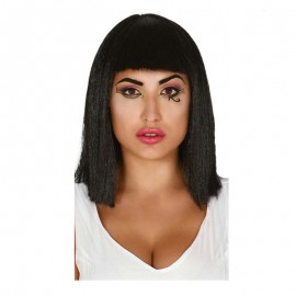 Peluca de Egipcia negra