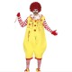 Disfraz de crazy payaso burger talla L